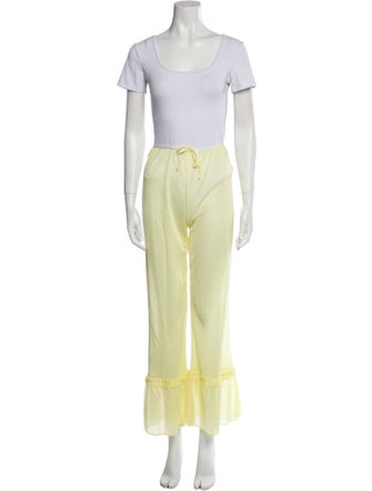 Miu Miu Ruffle Embellishment Pant Set