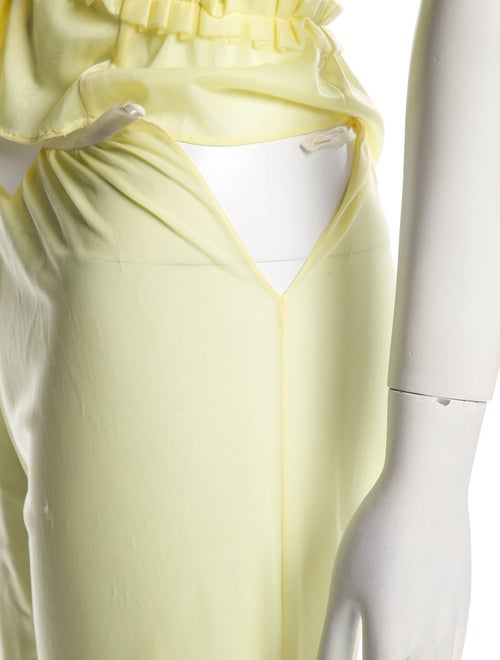 Miu Miu Ruffle Embellishment Pant Set