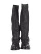 Miu Miu Buckle-Harness Leather Riding Boots