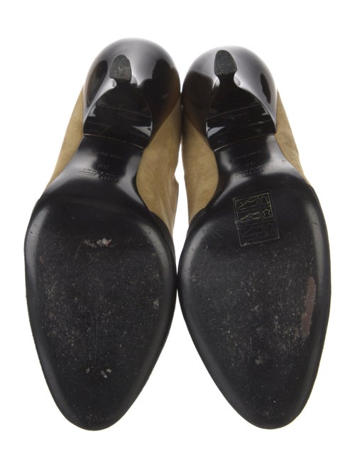 Miu Miu Suede Colorblock Pattern Pumps