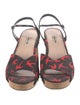 Miu Miu Printed Studded Accents Sandals