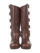 Miu Miu Leather Moto Boots