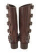 Miu Miu Leather Moto Boots