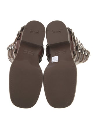 Miu Miu Leather Moto Boots