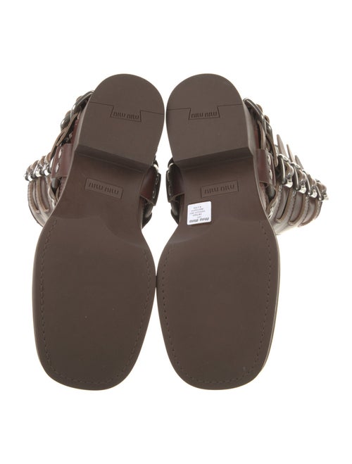 Miu Miu Leather Moto Boots