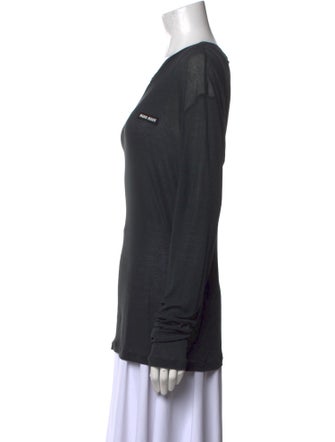 Miu Miu 2024 Scoop Neck Top