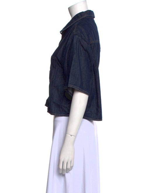 Miu Miu 2024 Short Sleeve Crop Top