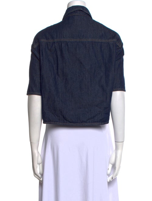 Miu Miu 2024 Short Sleeve Crop Top