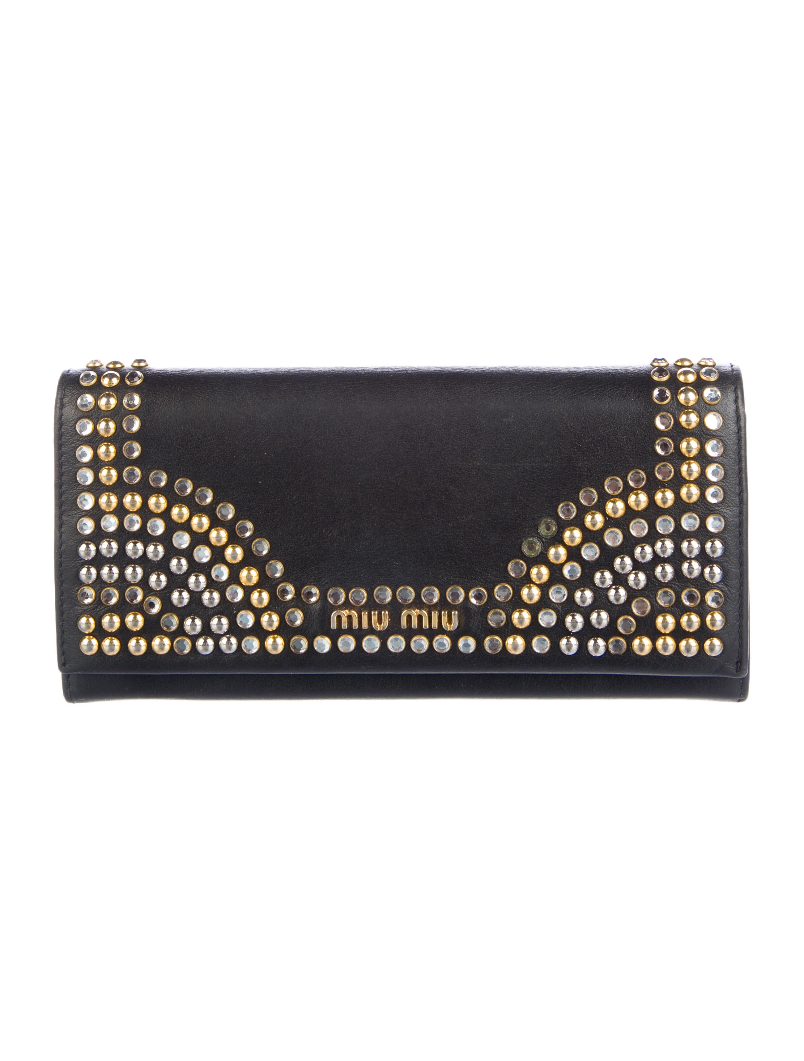 Miu Miu Leather Printed Wallet