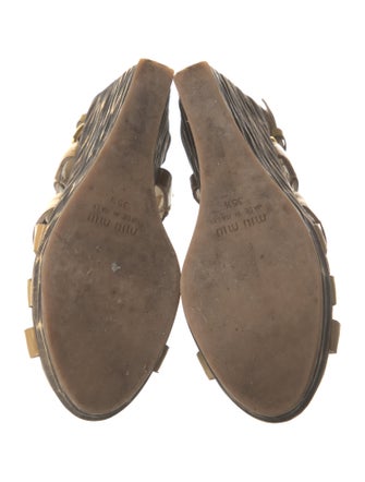 Miu Miu Patent Leather Sandals