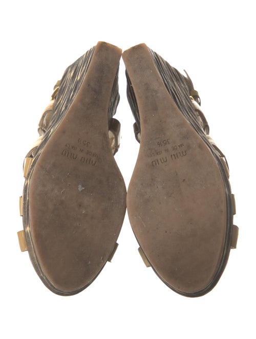 Miu Miu Patent Leather Sandals