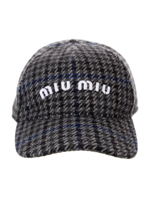 Miu Miu Printed Wool Baseball Cap