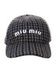 Miu Miu Printed Wool Baseball Cap