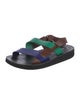 Miu Miu Leather Colorblock Pattern Sandals
