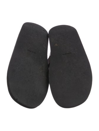 Miu Miu Leather Colorblock Pattern Sandals