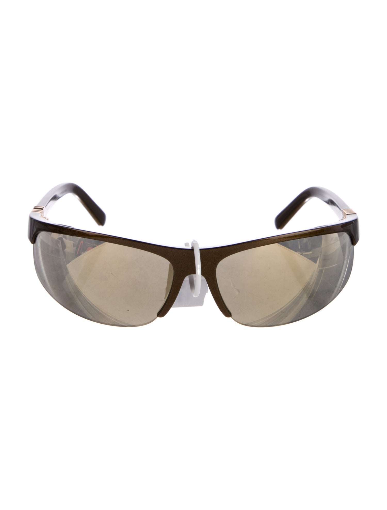 Miu Miu Shield Mirrored Sunglasses