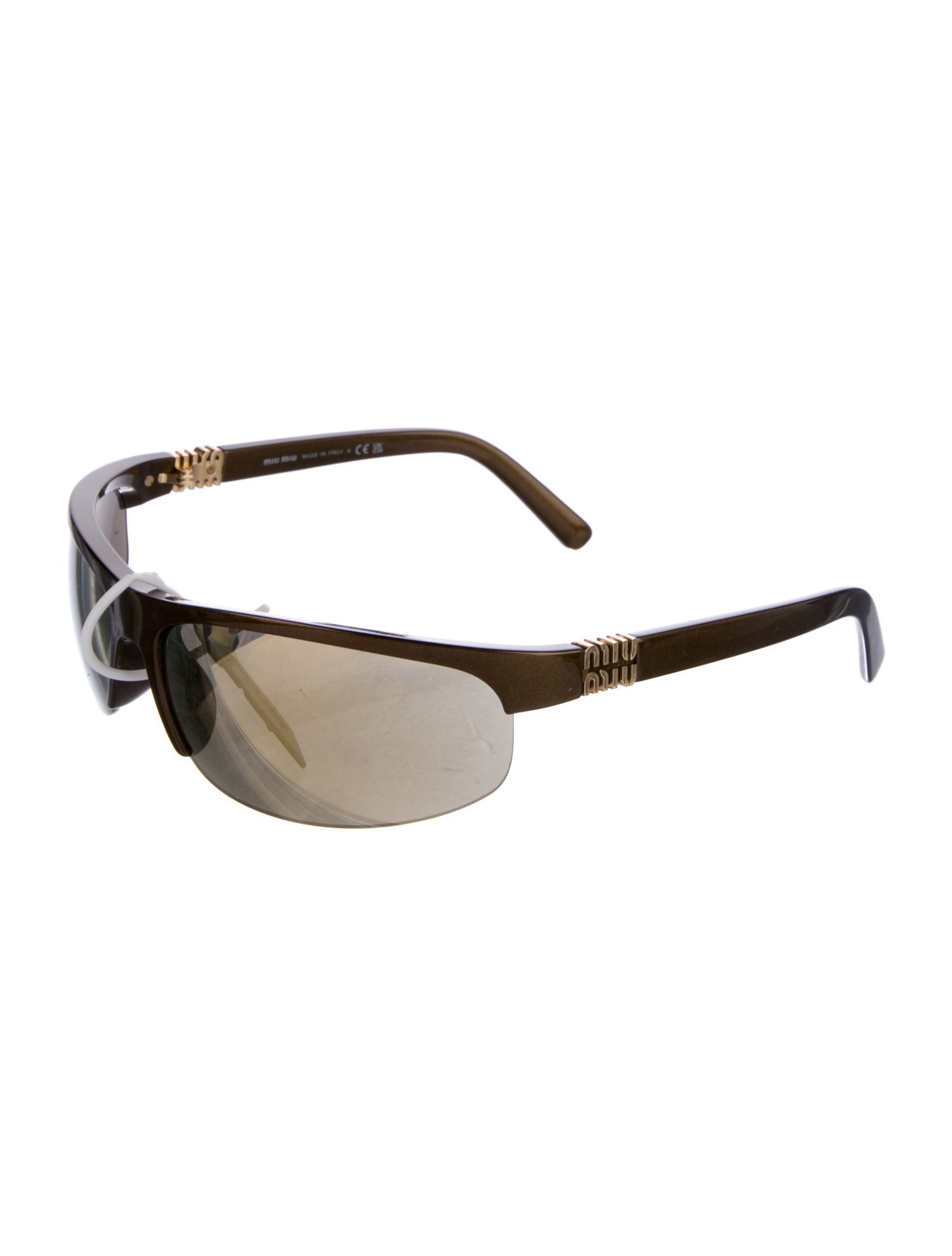 Miu Miu Shield Mirrored Sunglasses