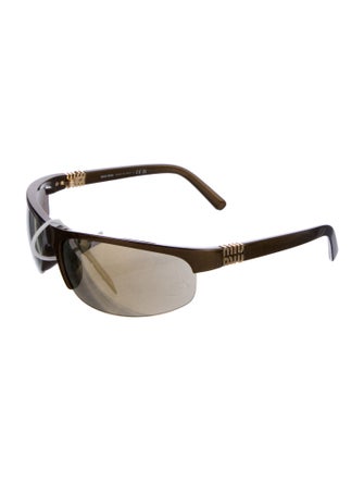 Miu Miu Shield Mirrored Sunglasses