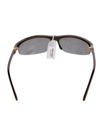 Miu Miu Shield Mirrored Sunglasses