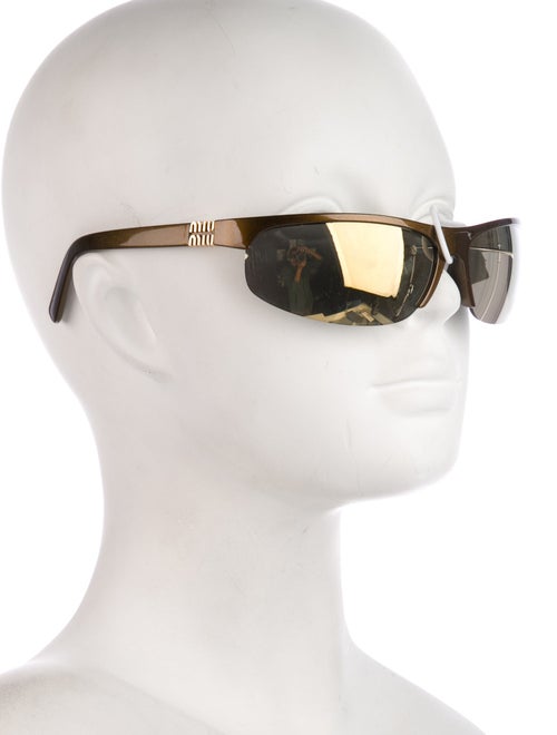 Miu Miu Shield Mirrored Sunglasses