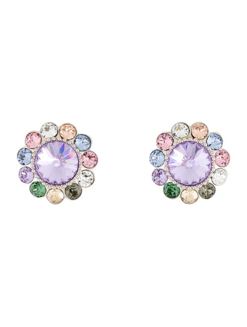 Miu Miu Crystal Clip-On Earrings