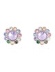 Miu Miu Crystal Clip-On Earrings