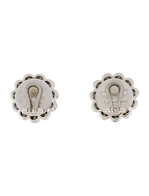 Miu Miu Crystal Clip-On Earrings