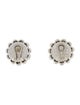 Miu Miu Crystal Clip-On Earrings