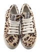 Miu Miu Ponyhair Animal Print Sneakers