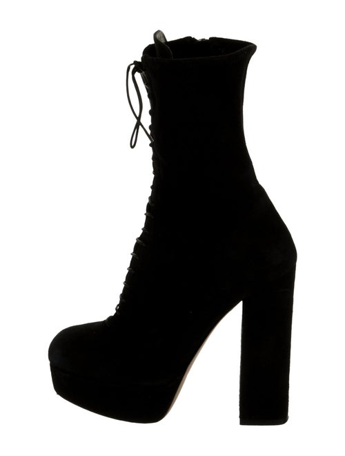 Miu Miu Suede Lace-Up Boots