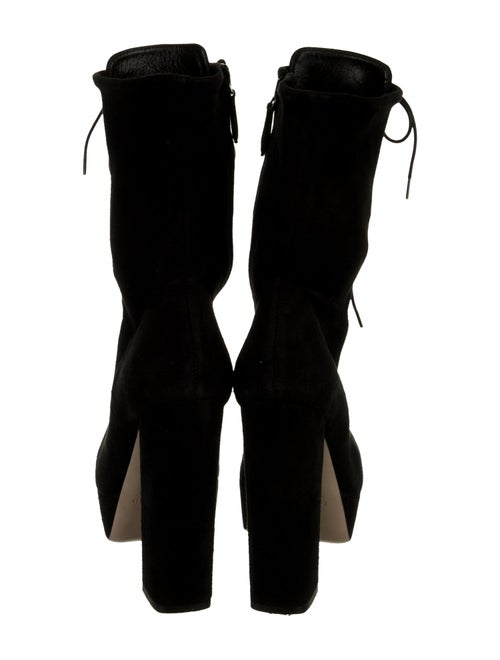 Miu Miu Suede Lace-Up Boots
