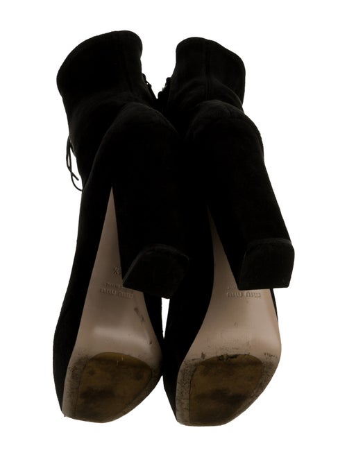 Miu Miu Suede Lace-Up Boots