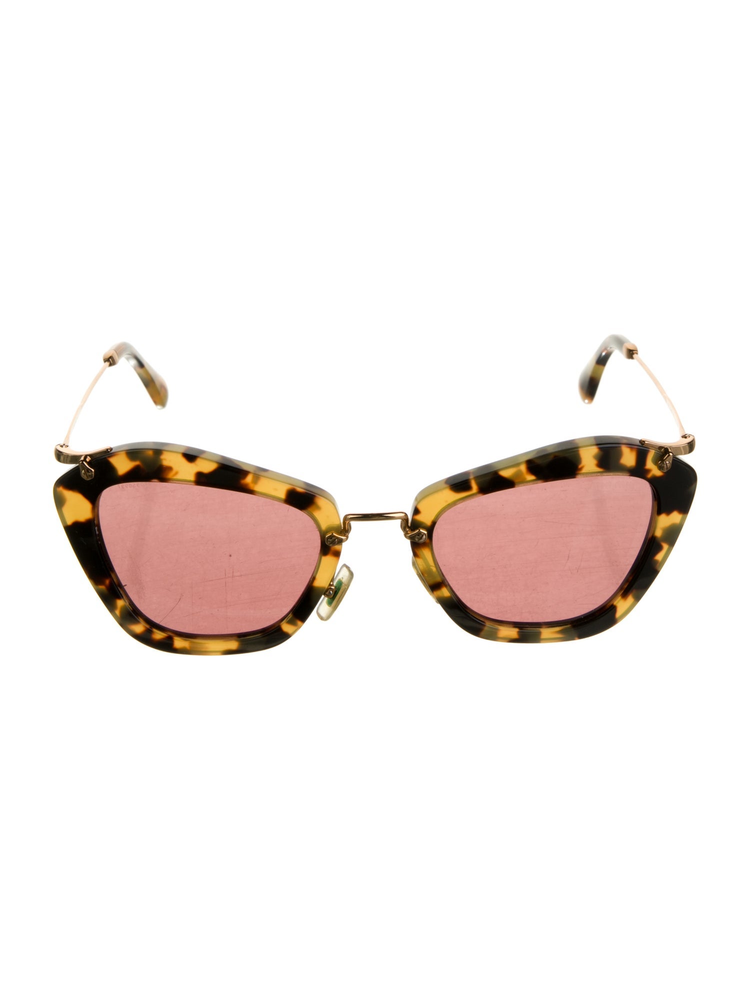Miu Miu Cat-Eye Mirrored Sunglasses