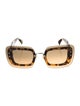 Miu Miu Square Gradient Sunglasses