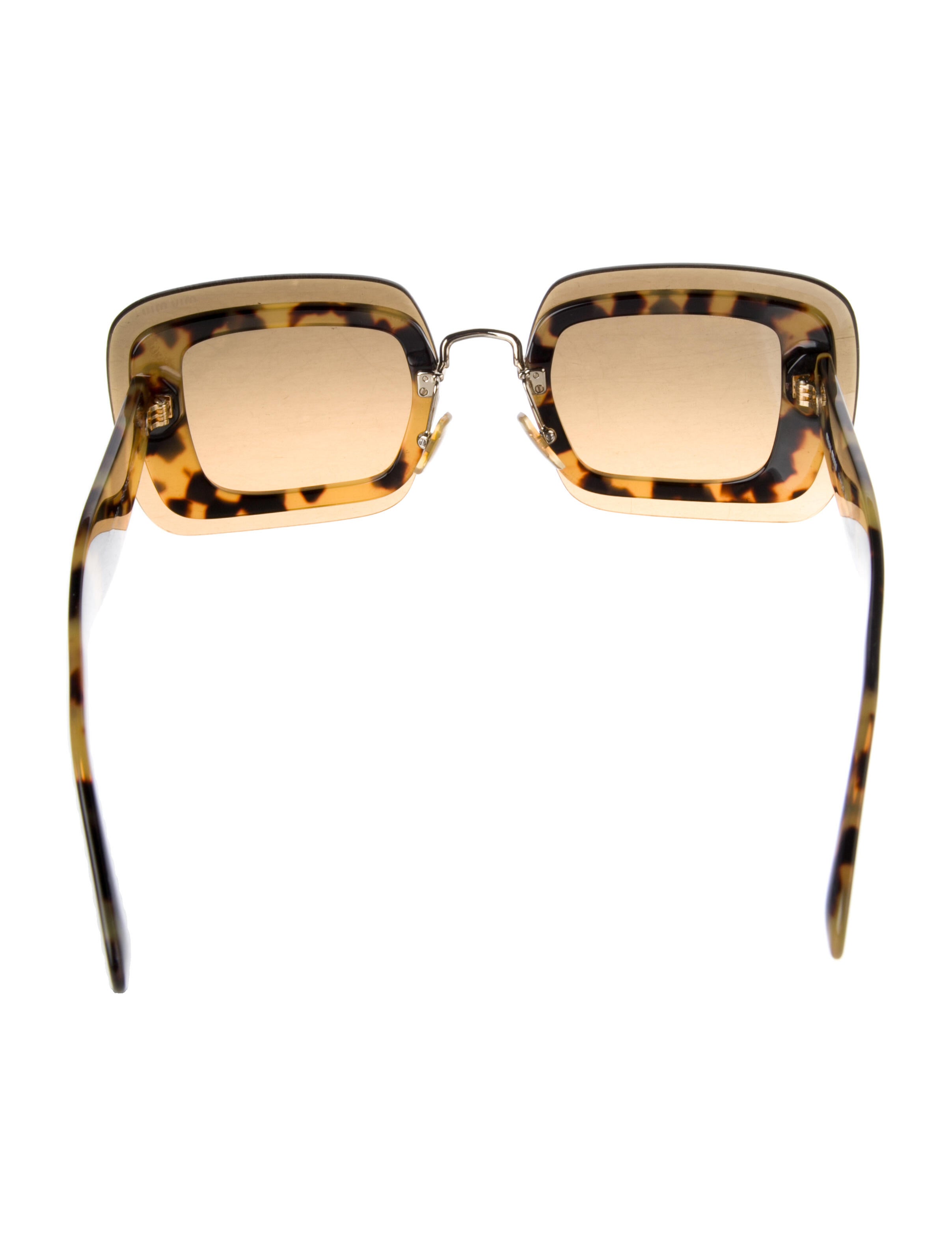 Miu Miu Square Gradient Sunglasses