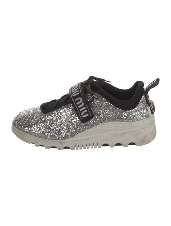 Miu Miu Glitter Glitter Accents Sneakers
