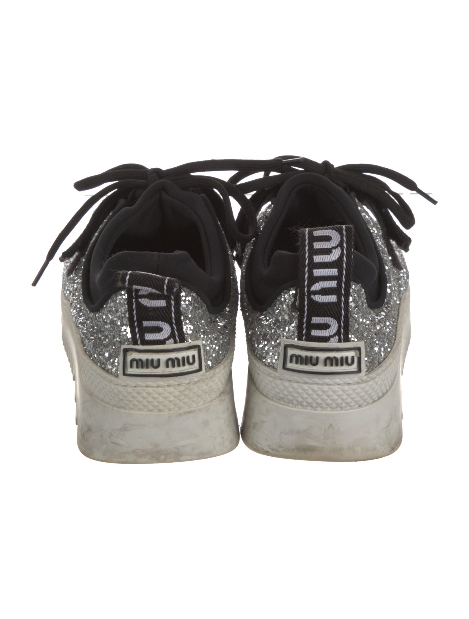 Miu Miu Glitter Glitter Accents Sneakers