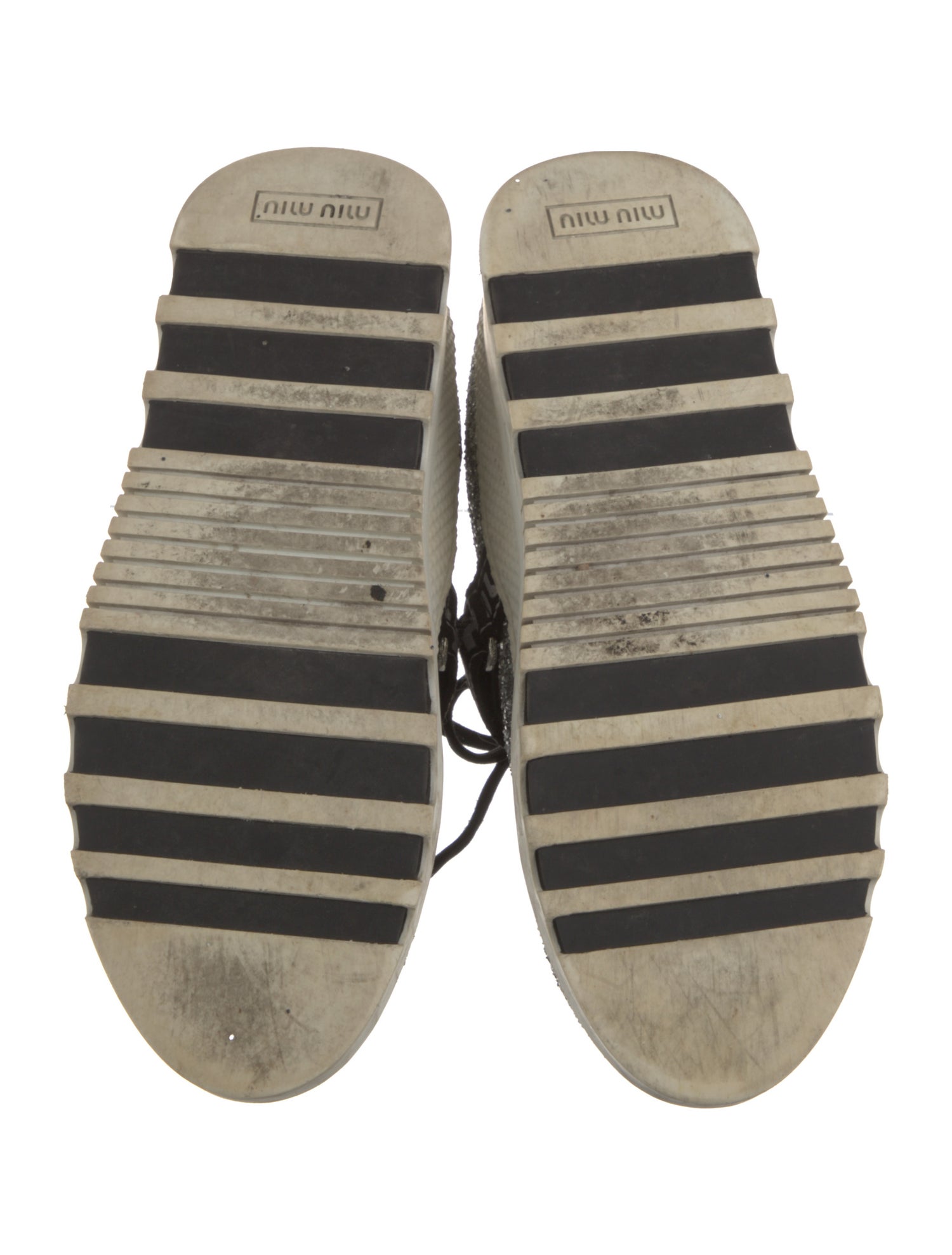 Miu Miu Glitter Glitter Accents Sneakers