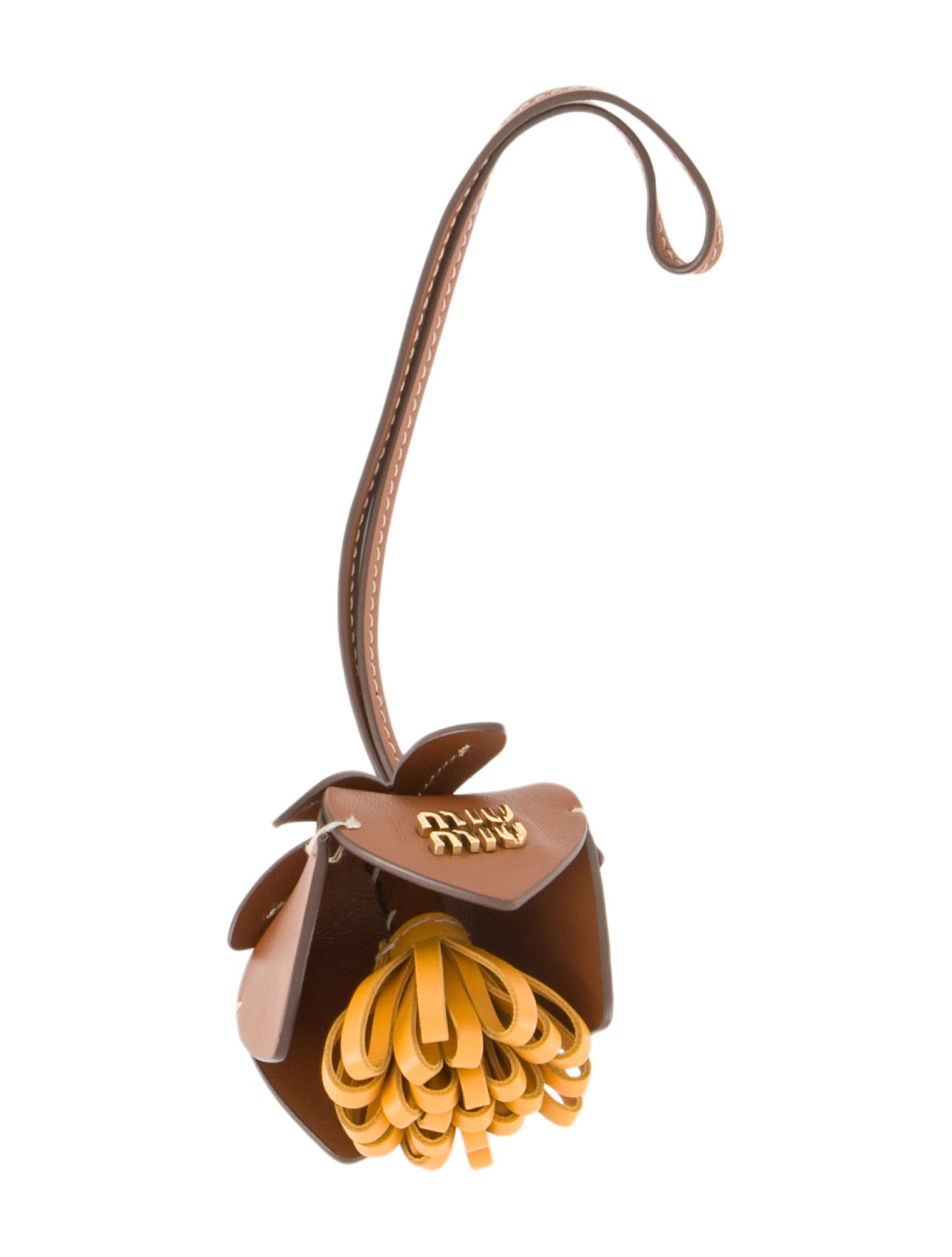 Miu Miu Leather Lotus Flower Bag Accessory