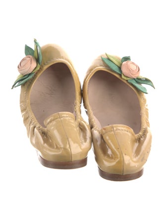 Miu Miu Patent Leather Ballet Flats