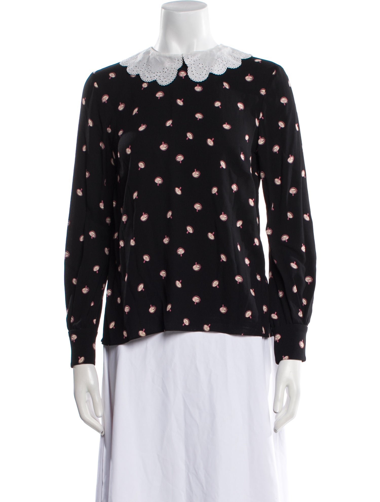 Miu Miu 2015 Printed Button-Up Top