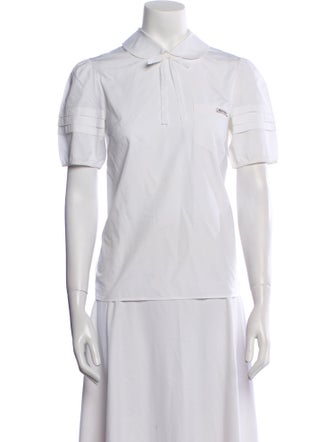 Miu Miu 2017 Short Sleeve Button-Up Top