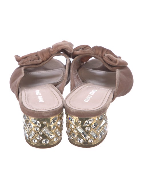 Miu Miu Velvet Slides