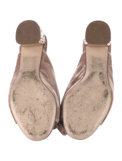 Miu Miu Velvet Slides