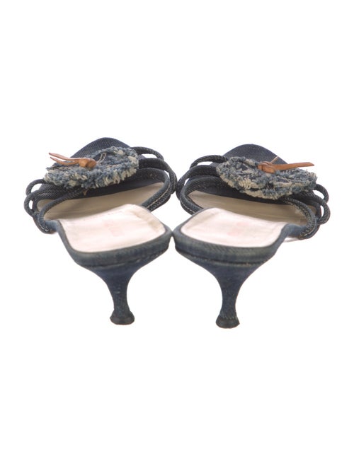 Miu Miu Denim Slides