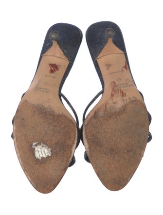 Miu Miu Denim Slides