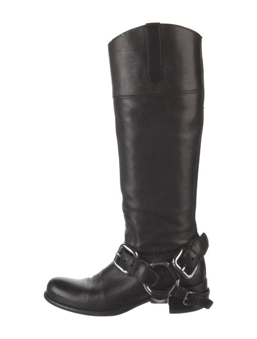 Miu Miu Leather Riding Boots
