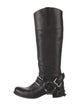 Miu Miu Leather Riding Boots