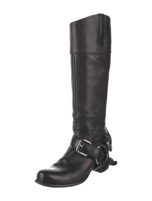 Miu Miu Leather Riding Boots