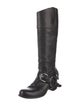 Miu Miu Leather Riding Boots
